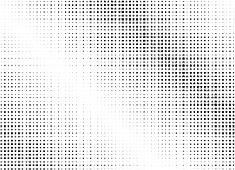 Abstract halftone dotted background. Monochrome pattern with stars.  Vector modern futuristic texture for posters, sites, business cards, postcards, labels, cover, stickers. Design mock-up layout.
