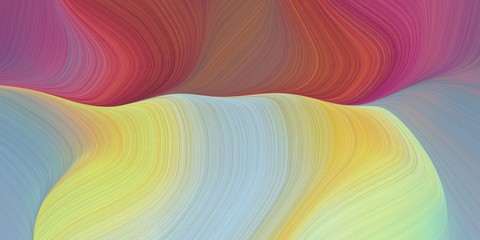 colorful creative fluid marble with smooth swirl waves background illustration with ash gray, dark moderate pink and tan color