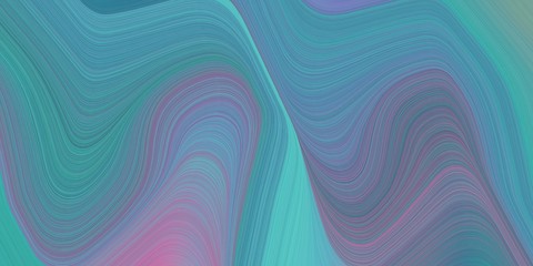 creative fluid artistic graphic with abstract waves illustration with blue chill, cadet blue and light slate gray color