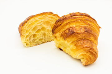 Butter croissant, french viennoiserie. Artwork from a pastry chef