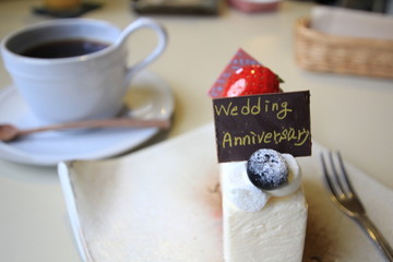 結婚記念日のケーキ