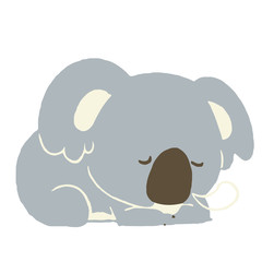 眠っているコアラ