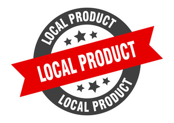 Obraz premium local product sign. local product round ribbon sticker. local product tag