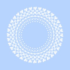  Circular heart shaped frame. Valentine's day gift cart. Mother's Day. Love related item. Home decoration printable