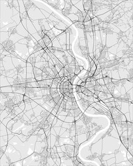 map of the city of Cologne, Germany