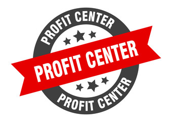 profit center sign. profit center round ribbon sticker. profit center tag