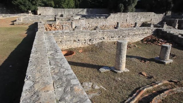 Ruins of the Byzant Kastrum on Brijuni NP