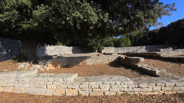 Ruins of the Byzant Kastrum on Brijuni NP