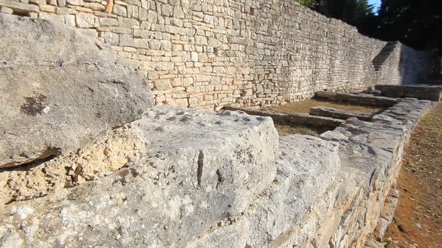 Ruins of the Byzant Kastrum on Brijuni NP