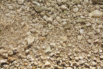 Stones nature background. Stones under water in Adriatic Sea.