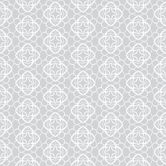Gray Seamless Geometric Pattern