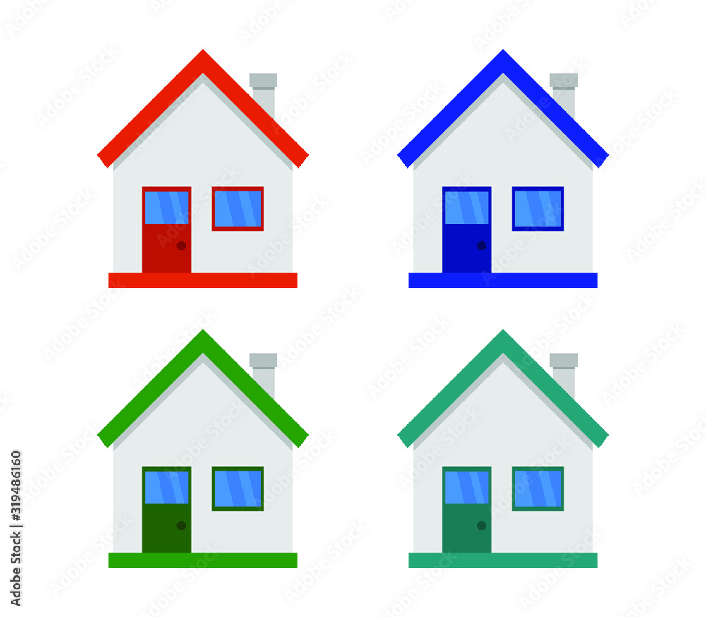 Canvas Prints set of houses