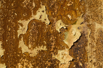 Old rusty metal surface. Rusting metal. The structure of the old metal.