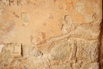 Rough Grunge Vintage Cement Wall Background Distressed Weathered, Dirty Old Texture 