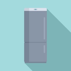 Fridge icon. Flat illustration of fridge vector icon for web design