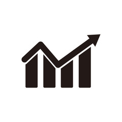 Graph icon vector illustration sign