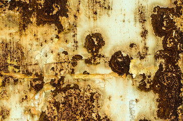 Old rusty metal surface. Rusting metal. The structure of the old metal.