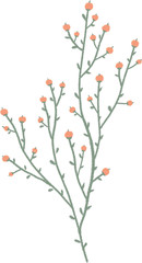 St.Valentine's Day illustration for clipart and holiday postcard. Hand painted illustration on the white isolated background.