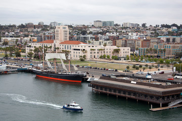 Aerial View of San Diego Waterfront
