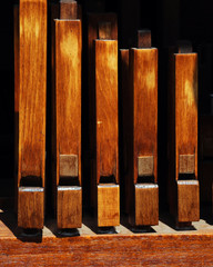 Antique Wooden Pipe Organ