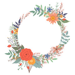 St.Valentine's Day illustration for clipart and holiday postcard. Hand painted illustration on the white isolated background.