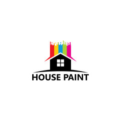 House Paint Logo Template Design