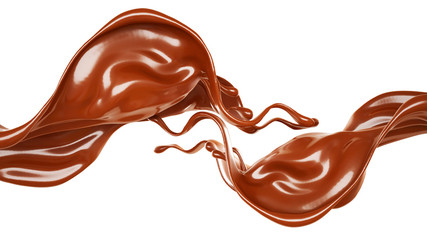 Splash fluid. 3d illustration, 3d rendering.