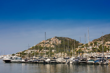 Fototapeta na wymiar Harbour of Port Andratx, Mallorca, Balearic Islands, Spain, Europe