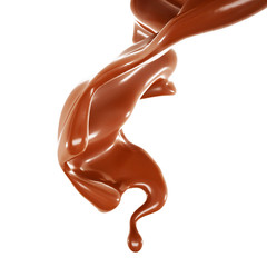 Splash fluid. 3d illustration, 3d rendering.