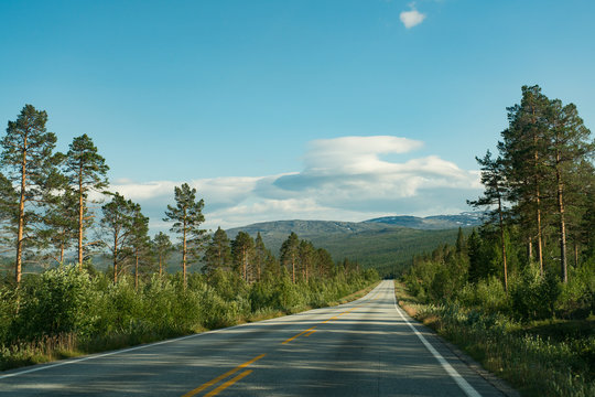 The Silver Road E95 in Northern Sweden is the Name of the Popular Tourist road between Vasterbotten & middle Lapland to Norwegian Border. Recently Paved road in roadless land.