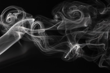 abstract smoke on a black background