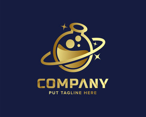 Obraz premium labor science logo template