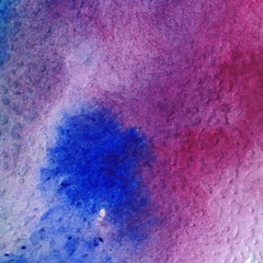 Watercolor abstract bright colorful textural background handmade . Painting of sky and clouds during sunset . Modern seascape . Shine