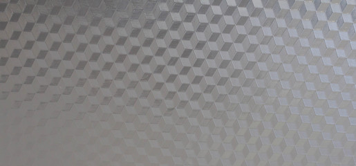Reflective metal surface. Reflective gray metal with diamond shaped triangles