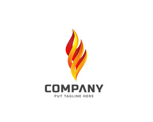 Fire logo template