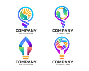 Light Bulp Logo Template 