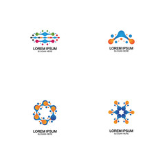 Molecule vector illustration design