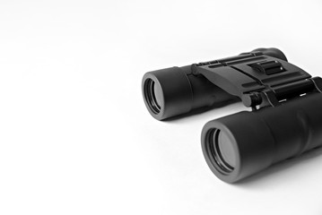 binoculars close-up isolated on a white background