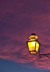 Colores de atardecer