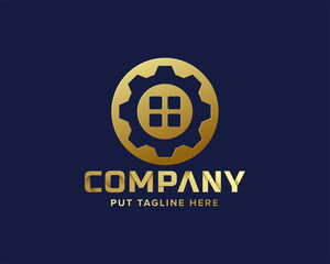 Gear Logo Template for company