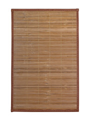 bamboo napkin Mat texture household item isolated white