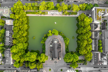 Stuttgarter Feuersee von Oben