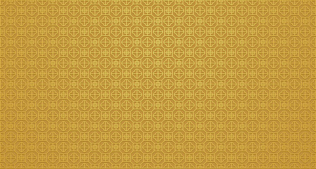 Fototapeta premium Golden chinese pattern design. luxury wallpaper background. Vector illustration