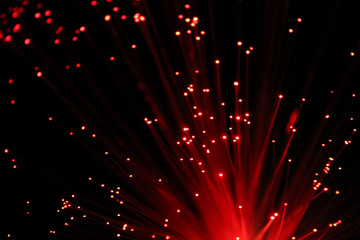 Fototapeta na wymiar lights illuminating through fiber optics