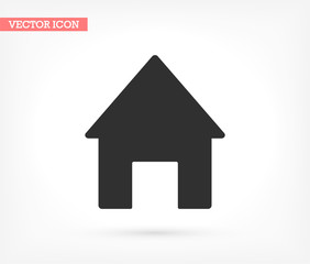 House vector icon , lorem ipsum Flat design