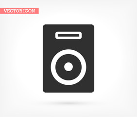 Loudspeaker vector icon , lorem ipsum Flat design