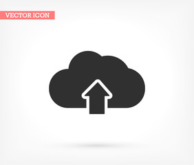 Downloading vector icon , lorem ipsum Flat design