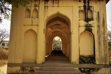 Old Classic Ancient Ruined Architecture of seven tombs