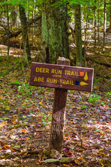 Trail Sign, Canaan Valley State Park, WV