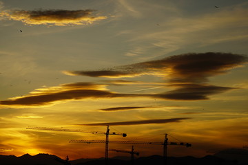 Naklejka premium coloured clouds 